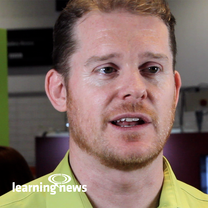 Alex Hathway, Nimble Elearning, talking to Learning News at LT2019